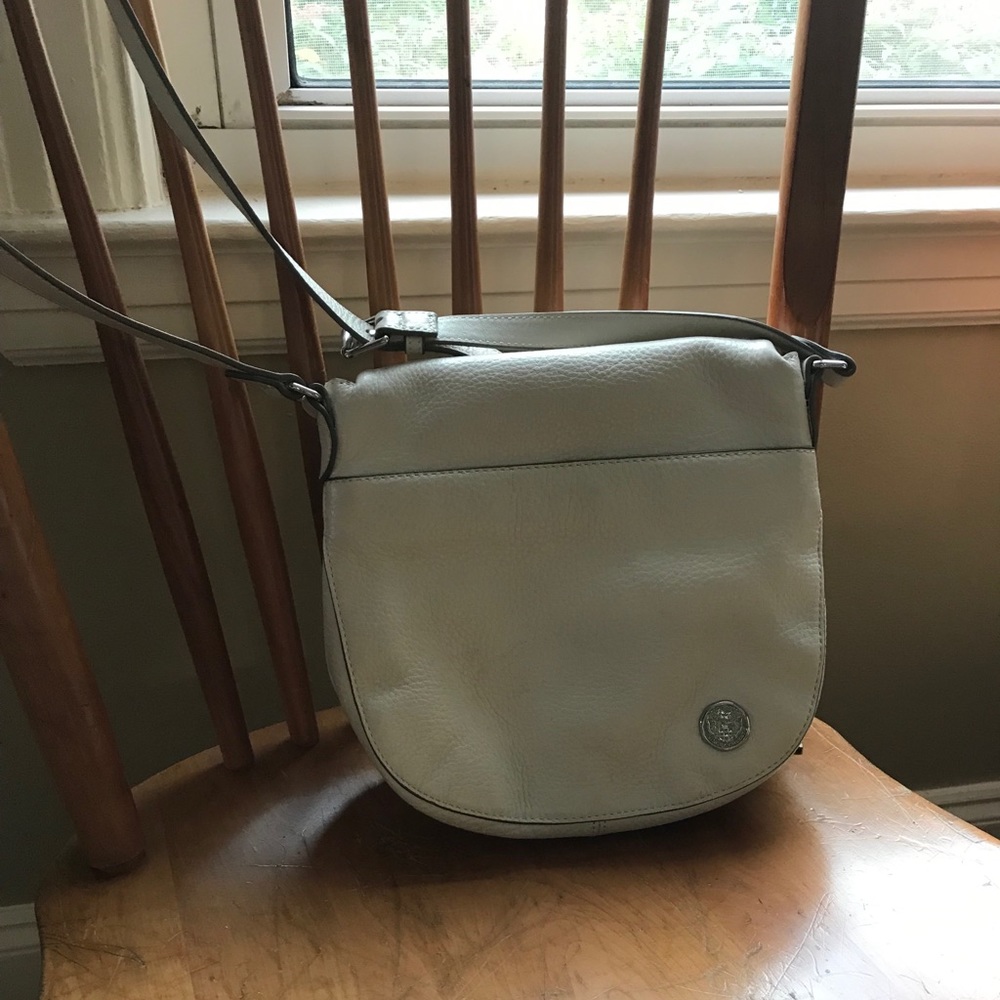 Bone-colored Vince Camuto crossbody